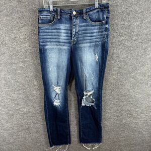 BKE Jeans Women 30 Plus Blue Denim Dark Wash Parker High Rise Universal Fit